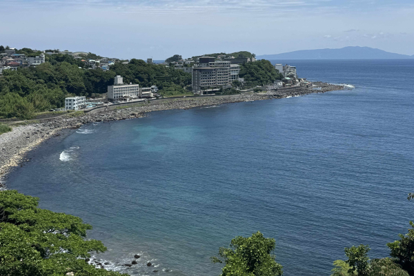 Pacific Ocean views along the Izu Inatori Kinme Marathon course