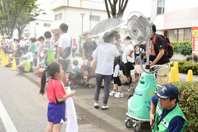 ロードシャワー「涼太クン」も稼動！　気持ちいいね～